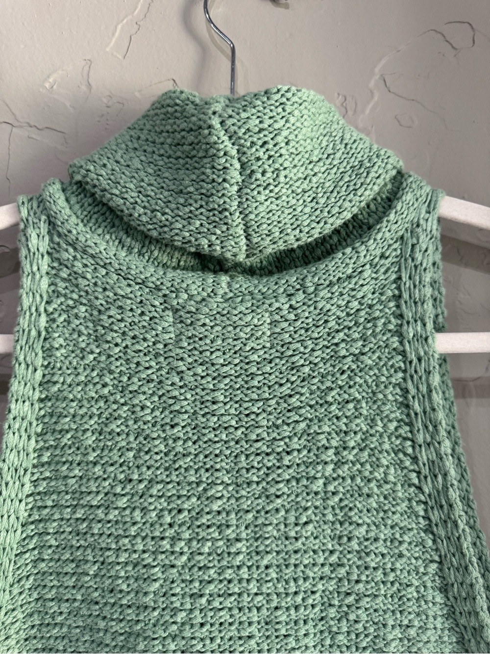 Sage Cotton Knit Cowl Neck Sweater Tank Top Small Sleeveless By Together - Picture 12 of 14
